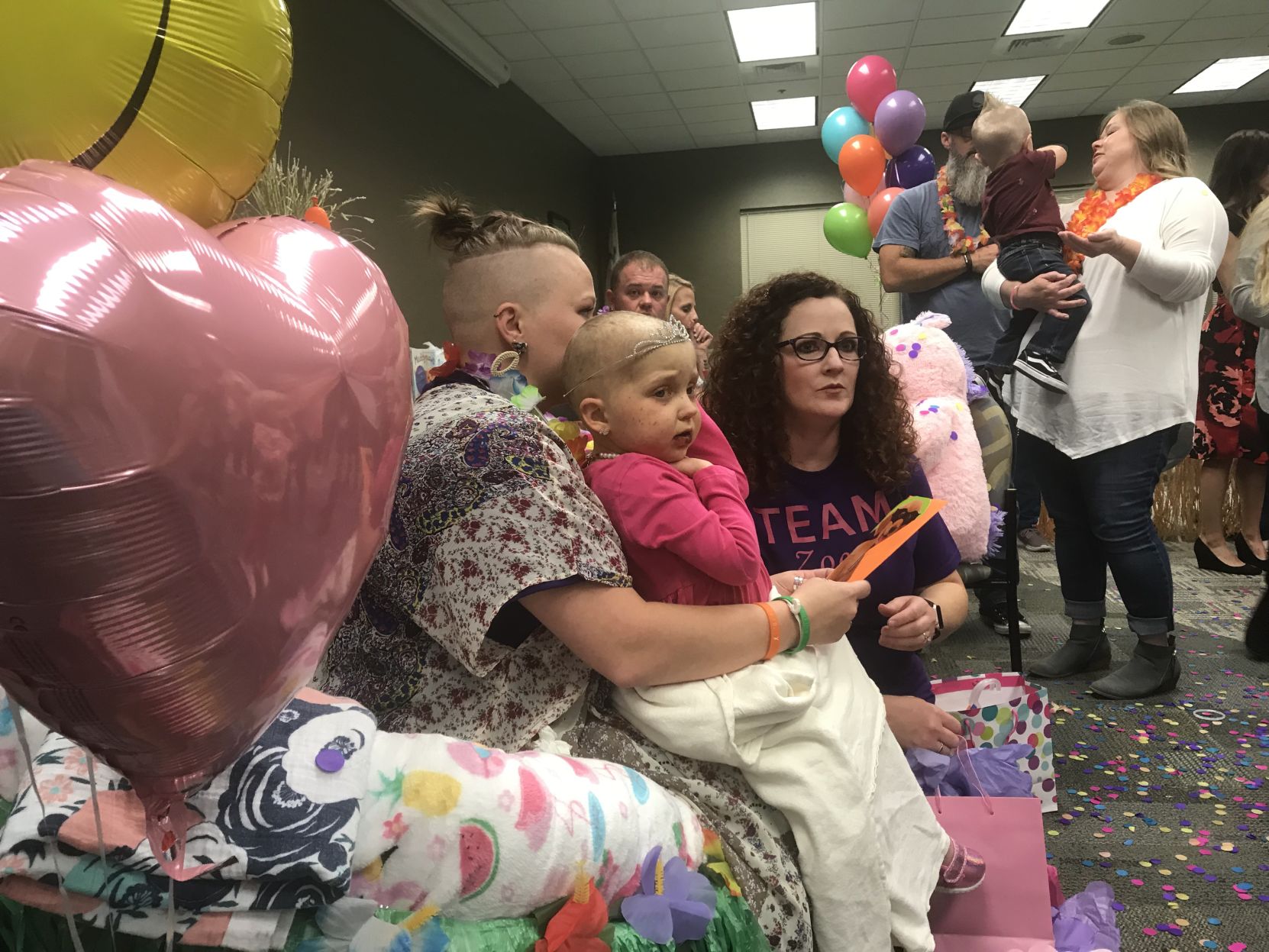 No More Chemo party for Zoey